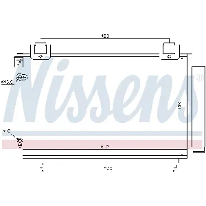 Kondenzator, klima-uređaj NISSENS NIS 94730 IC-A95ED0