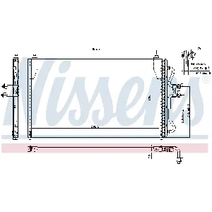 Kondenzator, klima-uređaj NISSENS NIS 94731 IC-A35A83