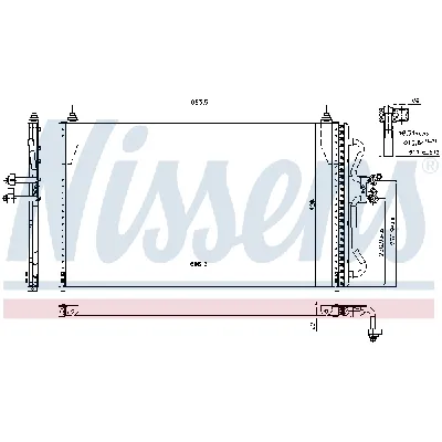 Kondenzator, klima-uređaj NISSENS NIS 94731 IC-A35A83