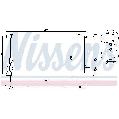 Kondenzator, klima-uređaj NISSENS NIS 94744 IC-A8B4CB
