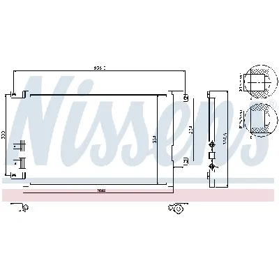 Kondenzator, klima-uređaj NISSENS NIS 94746 IC-A35A89