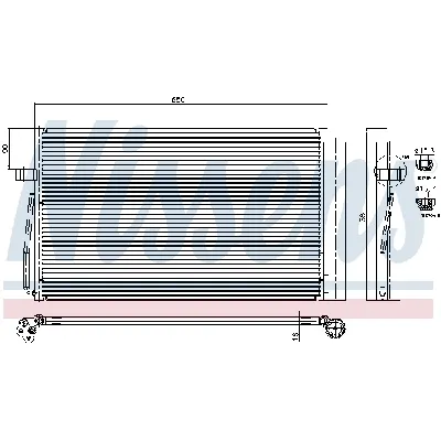 Kondenzator, klima-uređaj NISSENS NIS 94747 IC-A35A8A