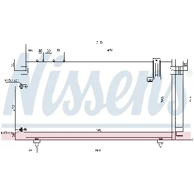 Kondenzator, klima-uređaj NISSENS NIS 94795 IC-A95EB7