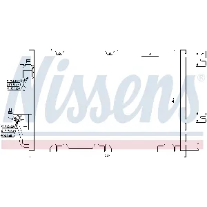 Kondenzator, klima-uređaj NISSENS NIS 94809 IC-A95EAD