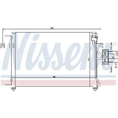Kondenzator, klima-uređaj NISSENS NIS 94815 IC-A95EA9