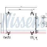 Kondenzator, klima-uređaj NISSENS NIS 94826 IC-A95EA1