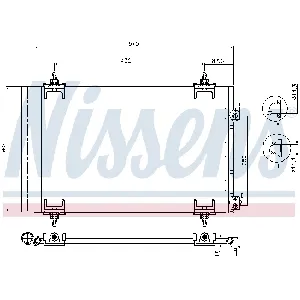 Kondenzator, klima-uređaj NISSENS NIS 94826 IC-A95EA1