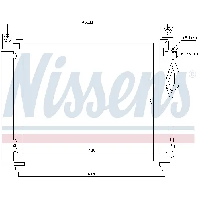 Kondenzator, klima-uređaj NISSENS NIS 94828 IC-A95E9F