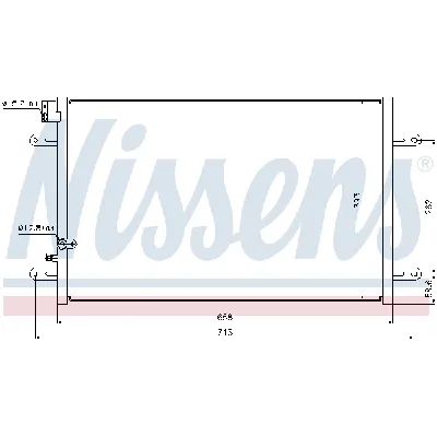 Kondenzator, klima-uređaj NISSENS NIS 94854 IC-B2B026