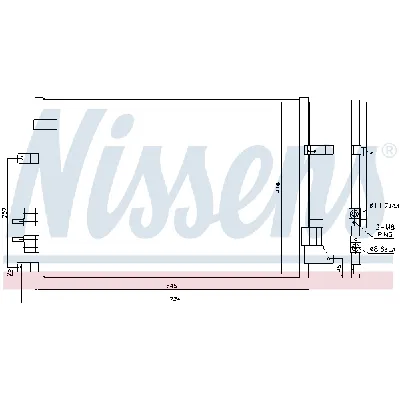 Kondenzator, klima-uređaj NISSENS NIS 94871 IC-A95E7C