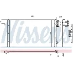 Kondenzator, klima-uređaj NISSENS NIS 94873 IC-A95E7A