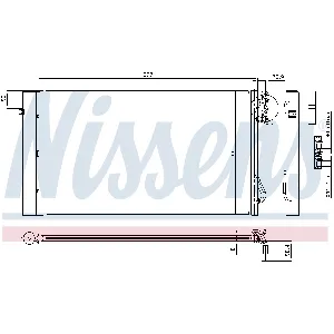 Kondenzator, klima-uređaj NISSENS NIS 94873 IC-A95E7A