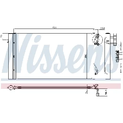 Kondenzator, klima-uređaj NISSENS NIS 94873 IC-A95E7A