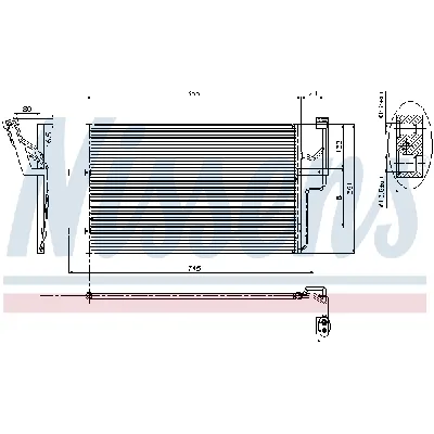 Kondenzator, klima-uređaj NISSENS NIS 94901 IC-A95E6E