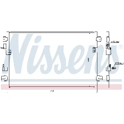 Kondenzator, klima-uređaj NISSENS NIS 94906 IC-A95E6A