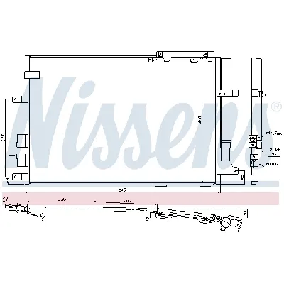 Kondenzator, klima-uređaj NISSENS NIS 94914 IC-A95E65
