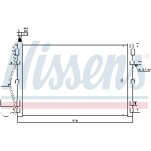 Kondenzator, klima-uređaj NISSENS NIS 94937 IC-A95E56