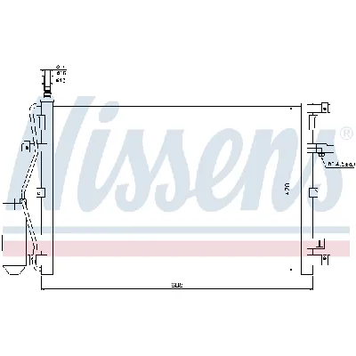 Kondenzator, klima-uređaj NISSENS NIS 94937 IC-A95E56