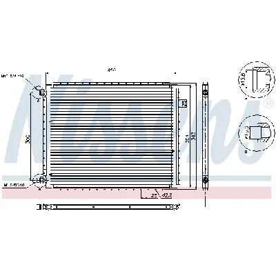 Kondenzator, klima-uređaj NISSENS NIS 94958 IC-B2B01A