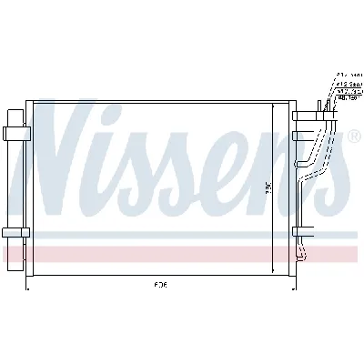 Kondenzator, klima-uređaj NISSENS NIS 94981 IC-A95E42