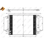 Kondenzator, klima-uređaj NRF NRF 350028 IC-D0B3D4
