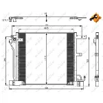 Kondenzator, klima-uređaj NRF NRF 350040 IC-D0DF8D