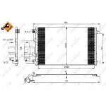Kondenzator, klima-uređaj NRF NRF 350042 IC-D0DF8F