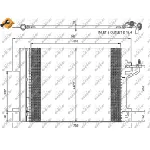 Kondenzator, klima-uređaj NRF NRF 350052 IC-D201BC