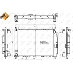 Kondenzator, klima-uređaj NRF NRF 350057 IC-D4BD44