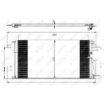 Kondenzator, klima-uređaj NRF NRF 350060 IC-D4BD4E
