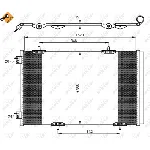 Kondenzator, klima-uređaj NRF NRF 350066 IC-D4BD6F