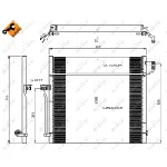 Kondenzator, klima-uređaj NRF NRF 350080 IC-D7275A