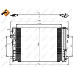 Kondenzator, klima-uređaj NRF NRF 350081 IC-D7275C