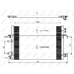 Kondenzator, klima-uređaj NRF NRF 350086 IC-D81803
