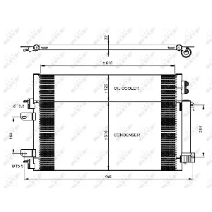 Kondenzator, klima-uređaj NRF NRF 350086 IC-D81803