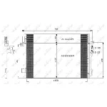 Kondenzator, klima-uređaj NRF NRF 350098 IC-D8180C