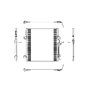 Kondenzator, klima-uređaj NRF NRF 350188 IC-F70B8C