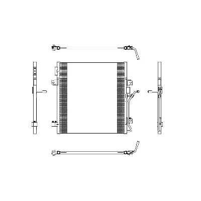 Kondenzator, klima-uređaj NRF NRF 350188 IC-F70B8C