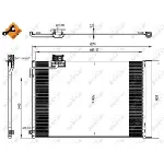 Kondenzator, klima-uređaj NRF NRF 350214 IC-DCCB2D
