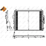 Kondenzator, klima-uređaj NRF NRF 350218 IC-DB1492