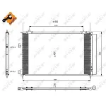 Kondenzator, klima-uređaj NRF NRF 350222 IC-DC9B31