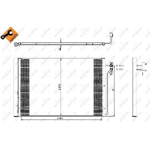 Kondenzator, klima-uređaj NRF NRF 350224 IC-DCC7CA