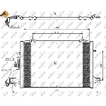 Kondenzator, klima-uređaj NRF NRF 35031 IC-AE53AE