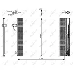 Kondenzator, klima-uređaj NRF NRF 350325 IC-DD77B5