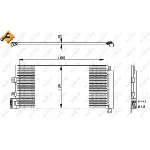 Kondenzator, klima-uređaj NRF NRF 350332 IC-E10F8D