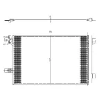 Kondenzator, klima-uređaj NRF NRF 350369 IC-G0K3MS