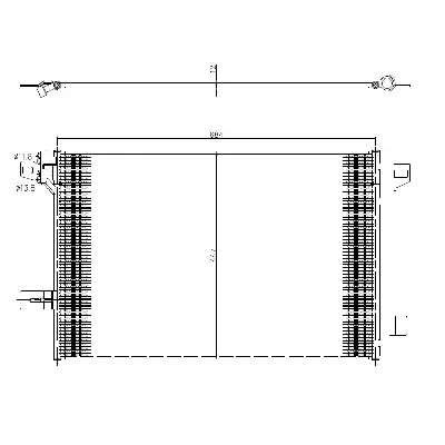 Kondenzator, klima-uređaj NRF NRF 350369 IC-G0K3MS