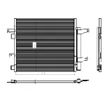 Kondenzator, klima-uređaj NRF NRF 350388 IC-G0QBTV