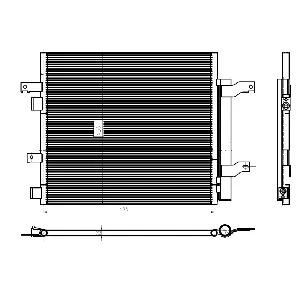 Kondenzator, klima-uređaj NRF NRF 350388 IC-G0QBTV