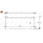 Kondenzator, klima-uređaj NRF NRF 350390 IC-D9ED3D